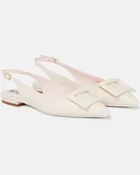 Roger Vivier Slingback-Ballerinas Gommettine Weiss