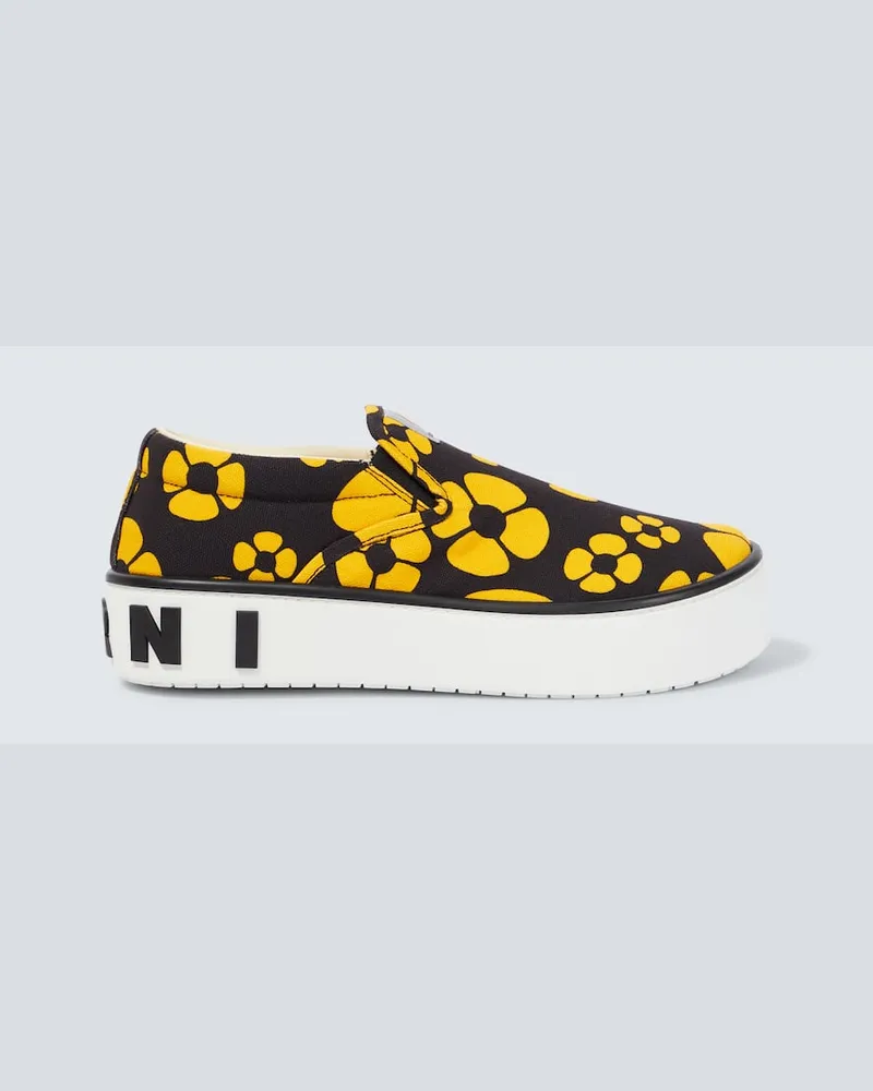 Marni X Carhartt Slip-Ons Gelb