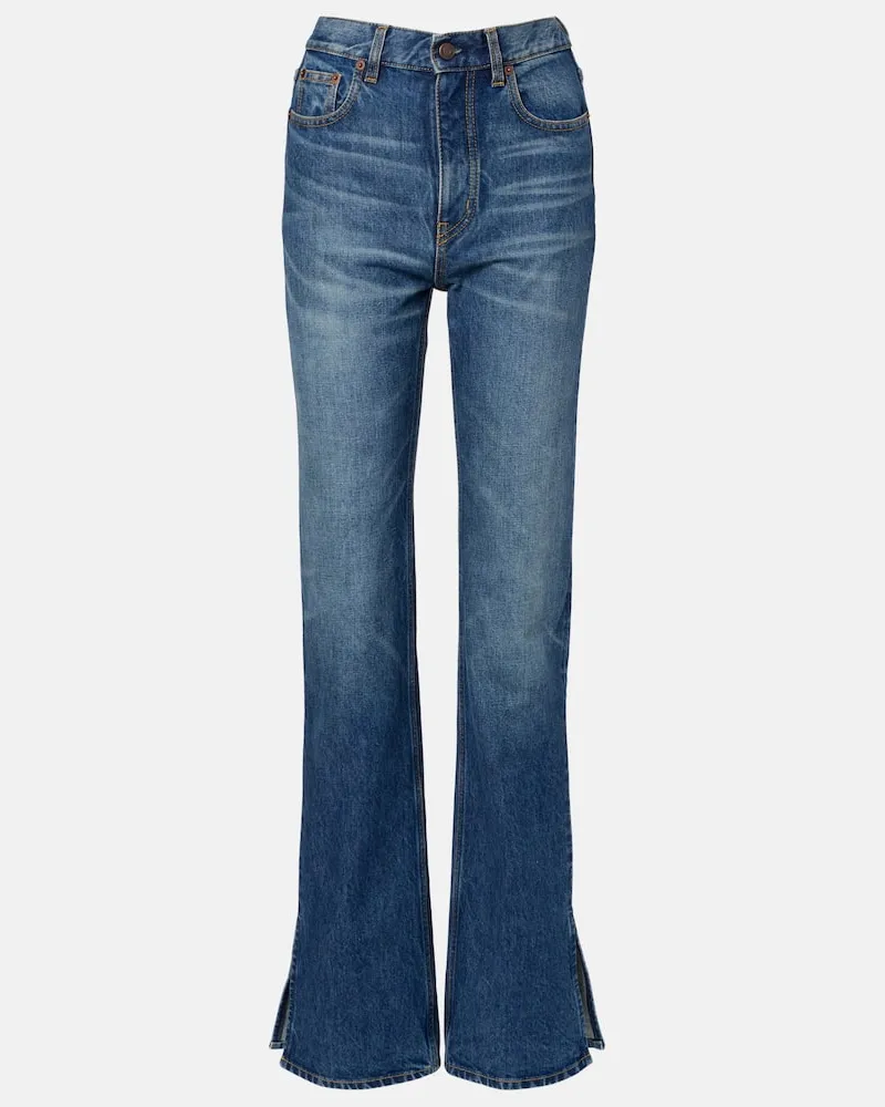 Chloé Chloé High-Rise Flared Jeans Blau