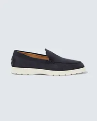 TOD'S Slip-Ons aus Veloursleder Schwarz