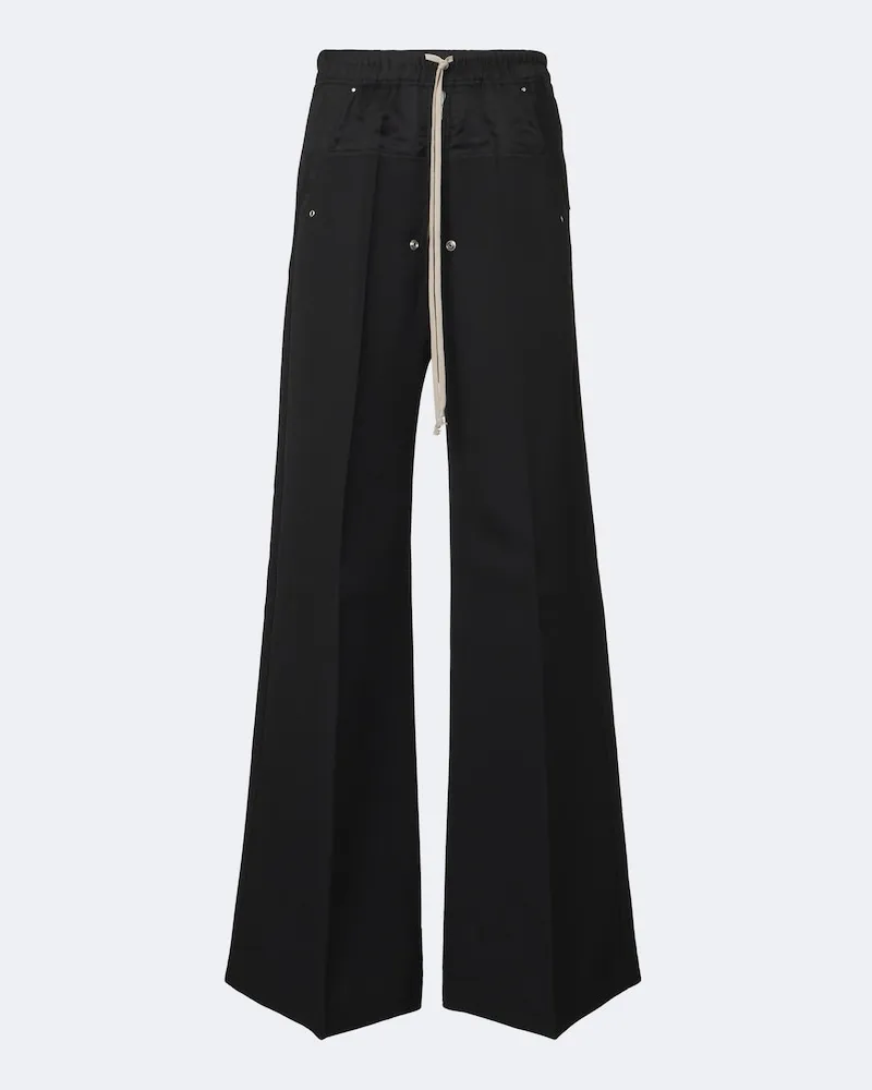 Rick Owens Weite Hose Bela aus Schurwolle Schwarz