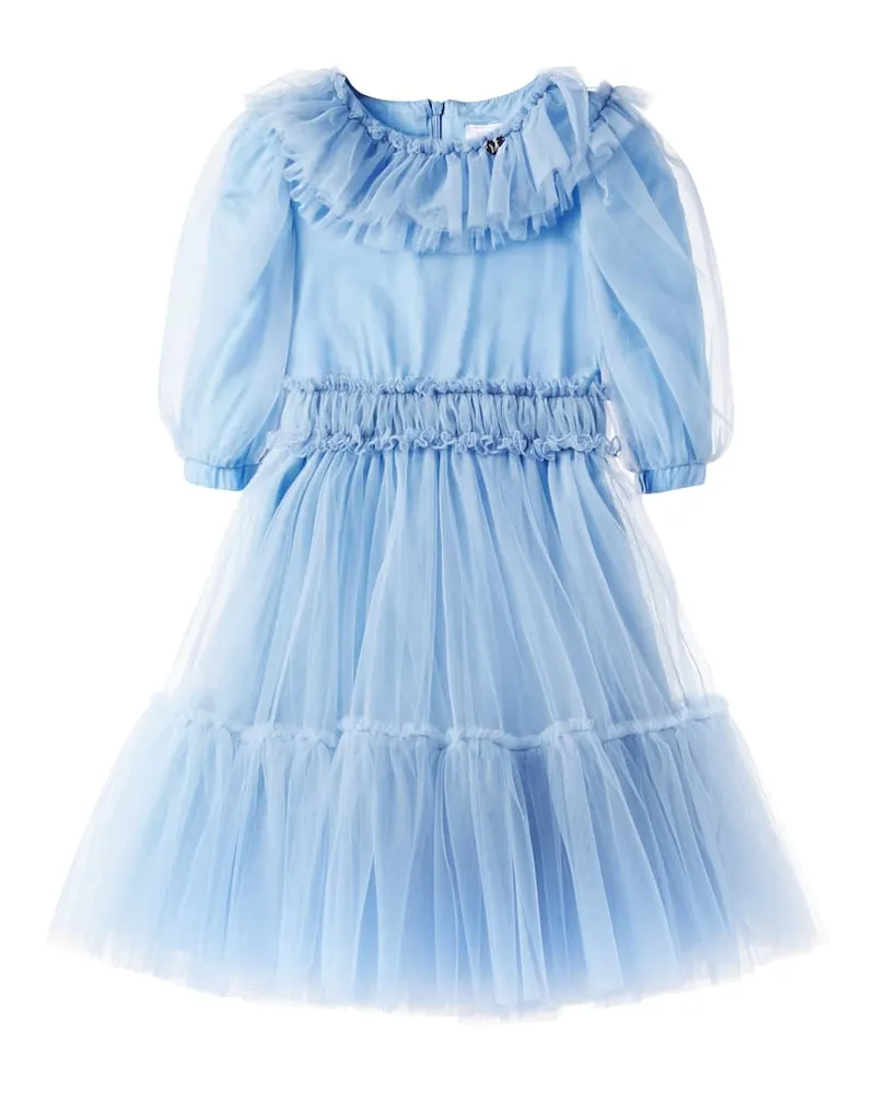 Monnalisa Kleid aus Tüll Blau
