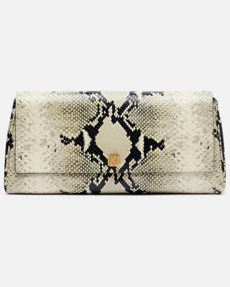 KHAITE Clutch Audrey aus Leder Weiß