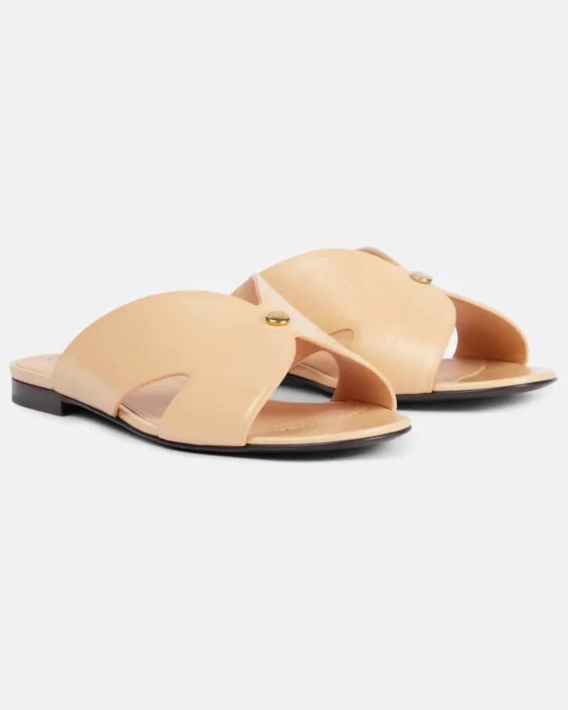 Loro Piana Sandalen Vera aus Leder Beige