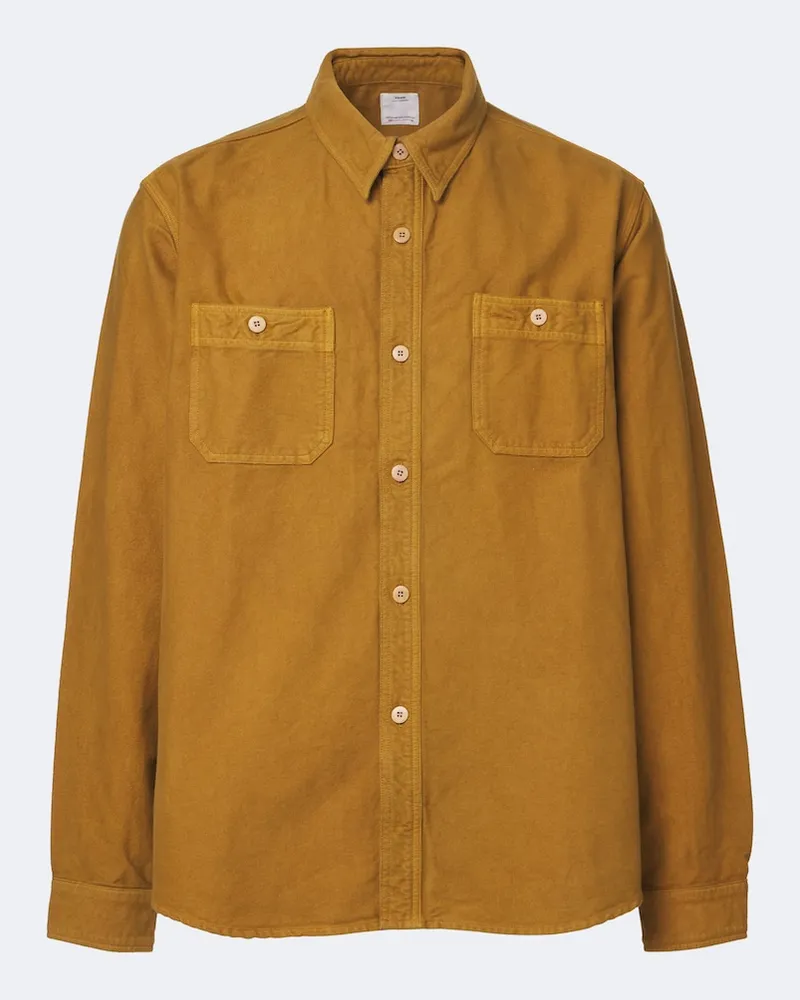 Visvim Hemd Larrikan aus Baumwolle Beige