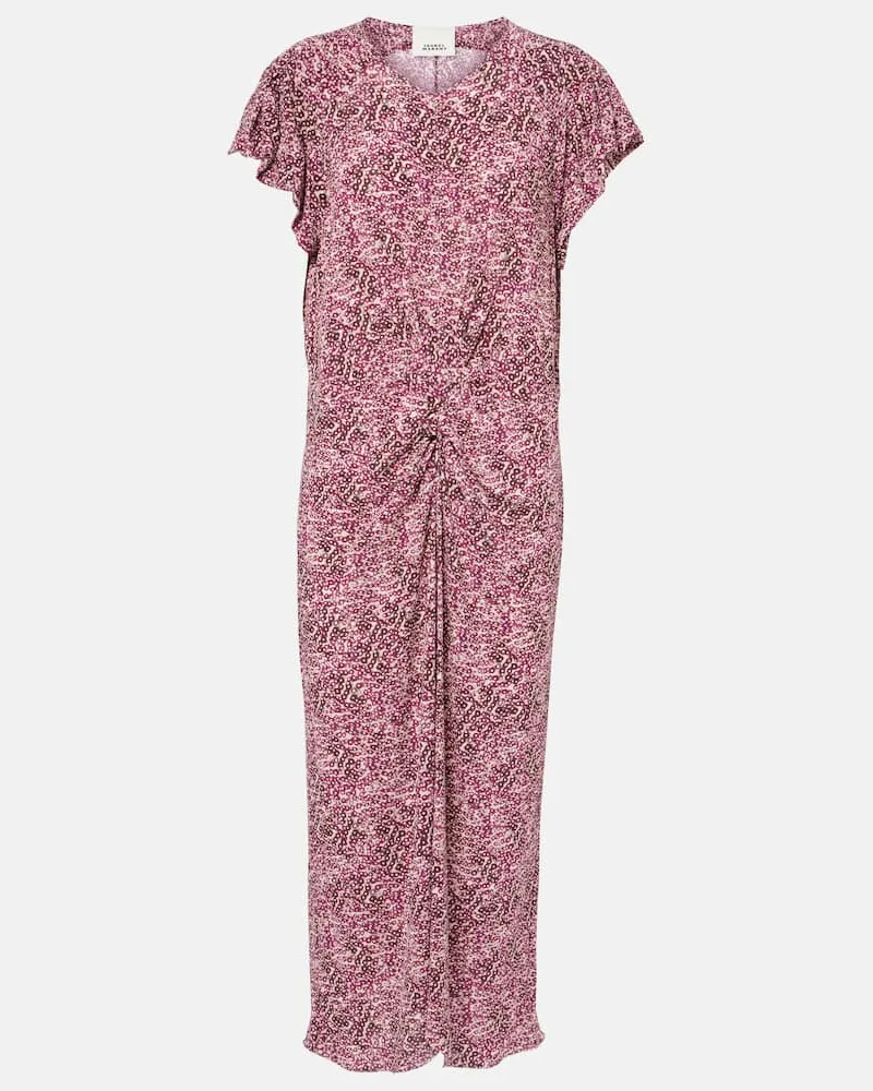Isabel Marant Bedrucktes Midikleid Terena Lila