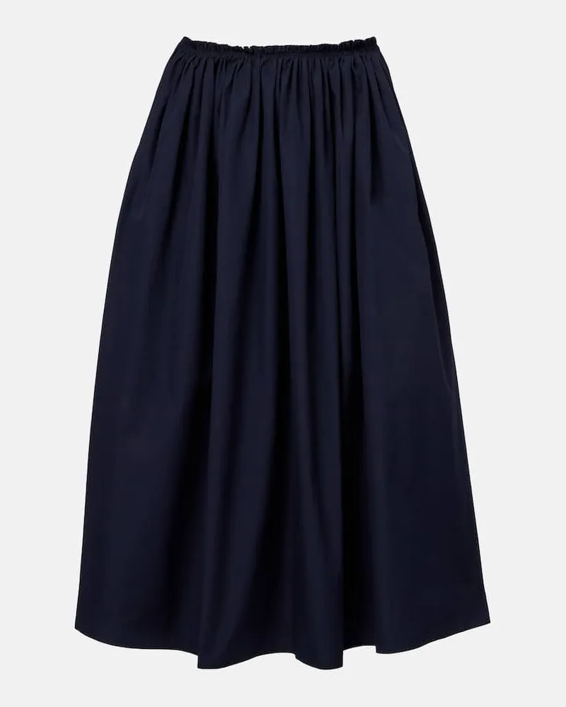 Gabriela Hearst Midirock Chiara aus Baumwolle Blau