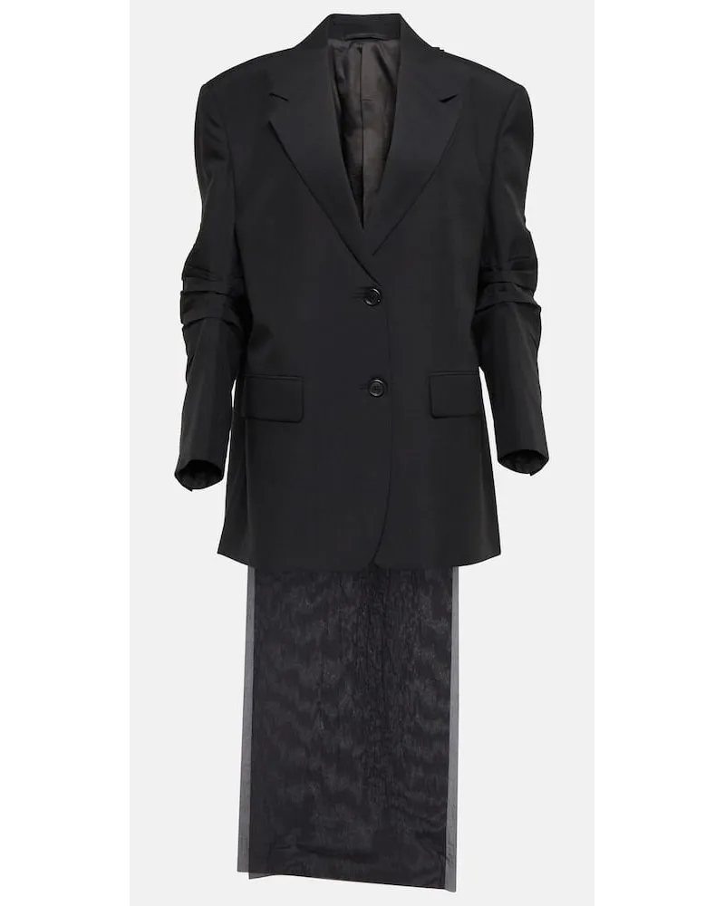 Prada Blazer aus Mohair Schwarz