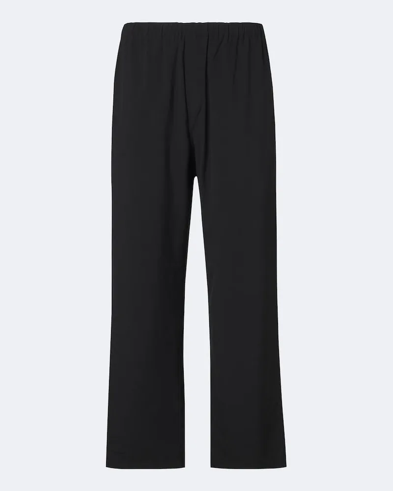 The Row Hose Pascale aus Woll-Twill Schwarz