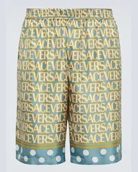 Versace Shorts  Allover aus Seide Multicolor