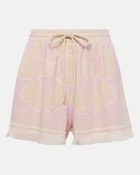 Zimmermann Bedruckte Shorts Pop aus Frottee Multicolor