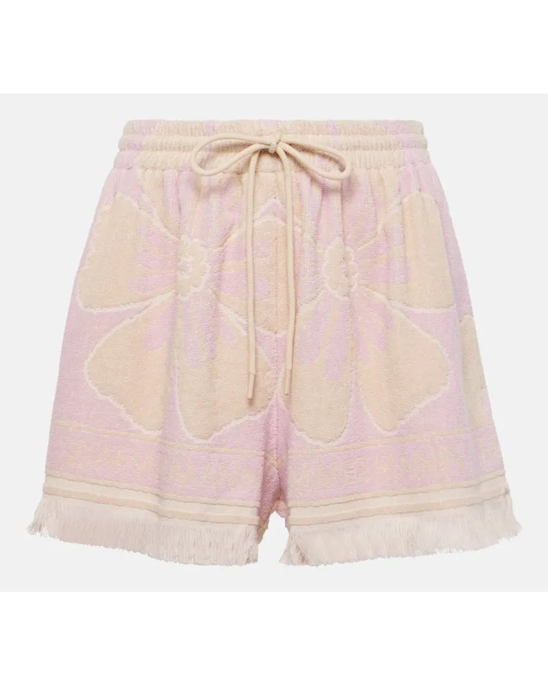 Zimmermann Bedruckte Shorts Pop aus Frottee Multicolor