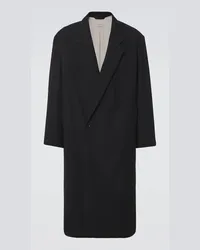 Christophe Lemaire Oversize-Mantel aus Schurwolle Schwarz