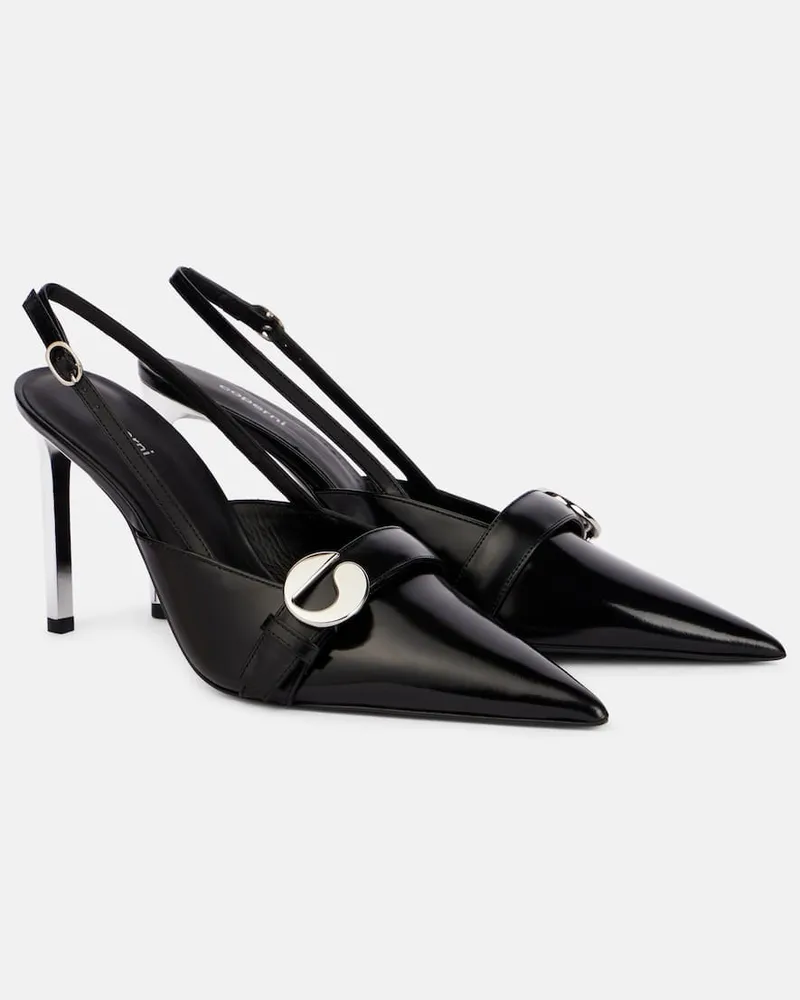 COPERNI Slingback-Pumps aus Leder Schwarz