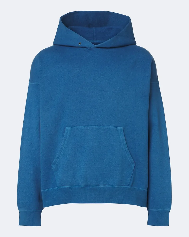 Visvim Hoodie Jumbo aus Baumwoll-Jersey Blau