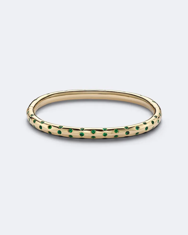 ANITA KO Armreif Cosmo Orion aus 18kt Gelbgold mit Smaragden Gold