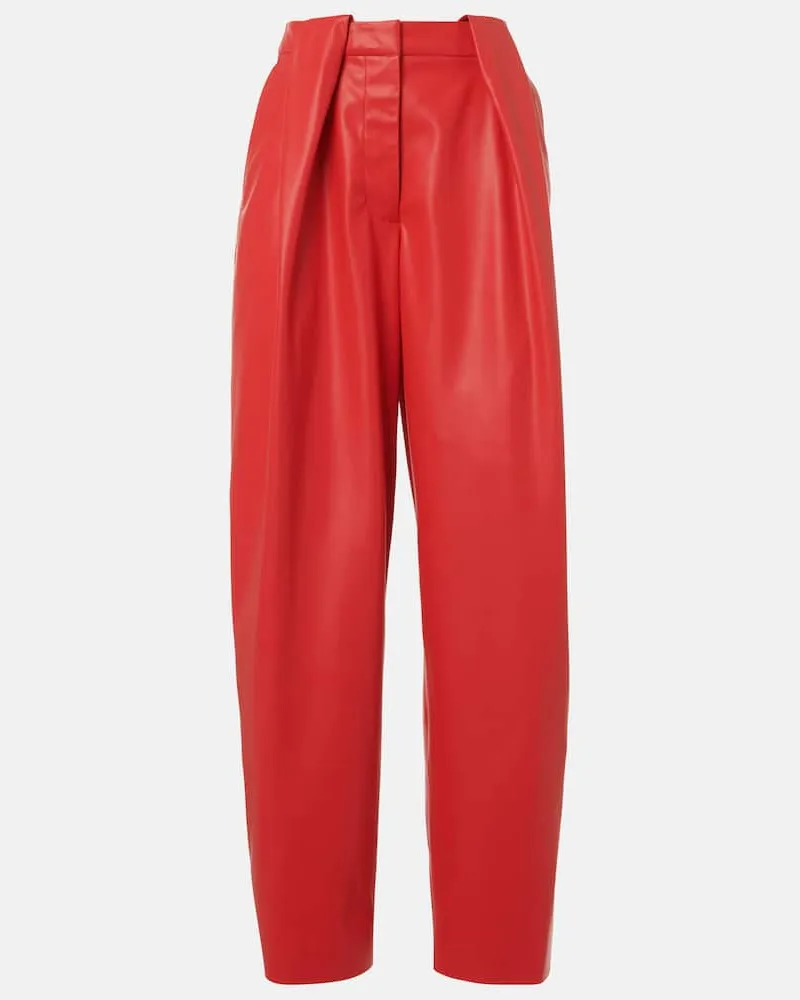Stella McCartney Weite Hose aus Alter Mat Rot