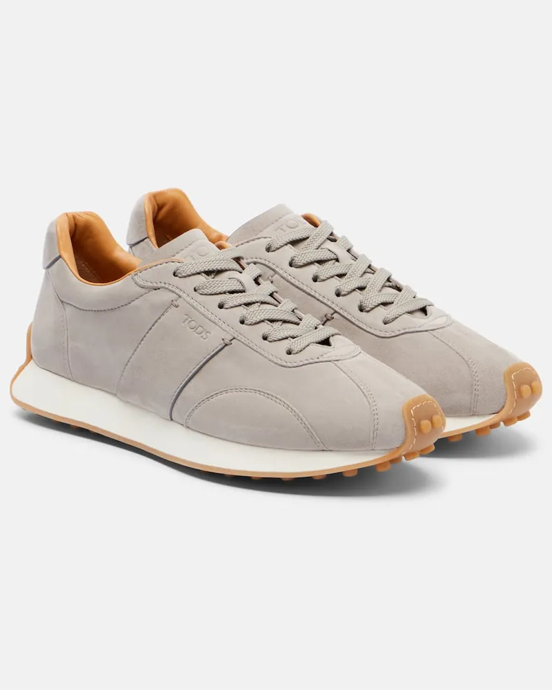 TOD'S Sneakers Runner aus Veloursleder Grau