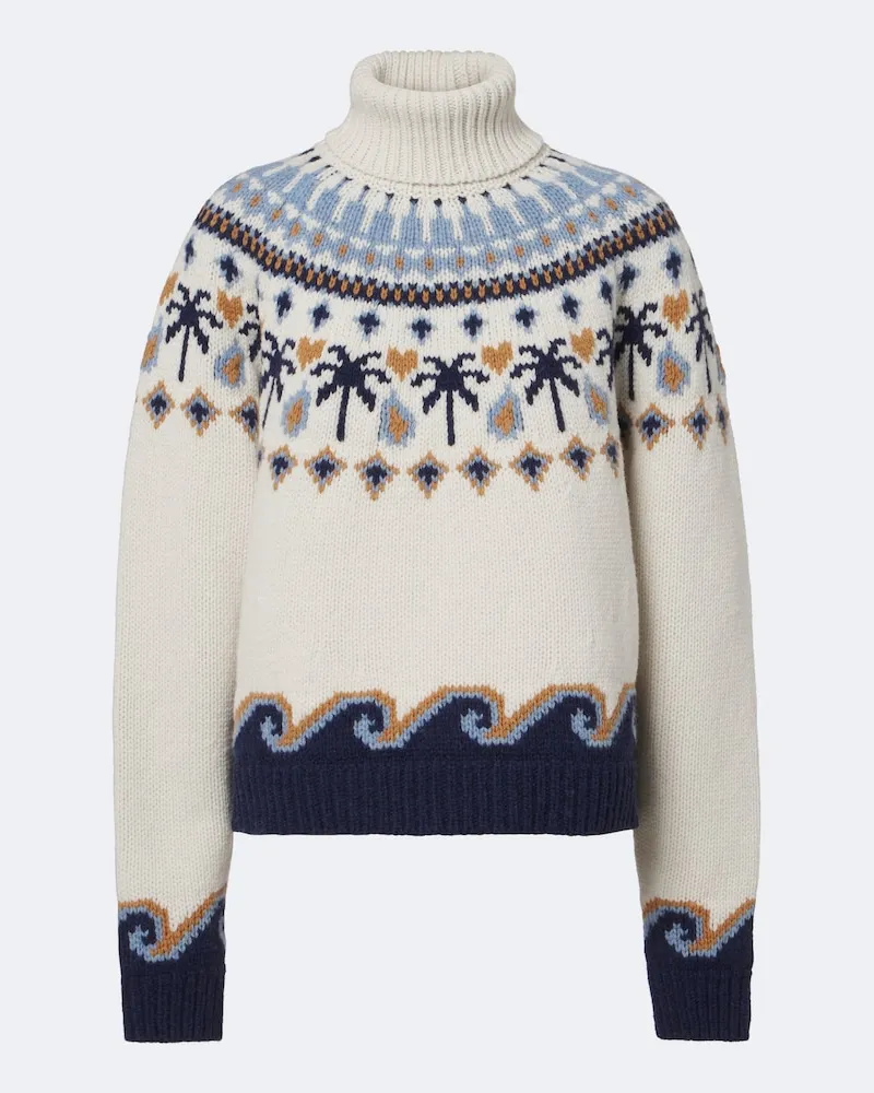 Alanui Rollkragenpullover Sweet Winter aus Wolle Multicolor