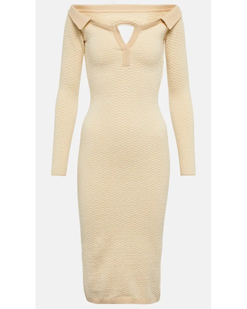 Jacquemus Midikleid La Robe Pampero Beige