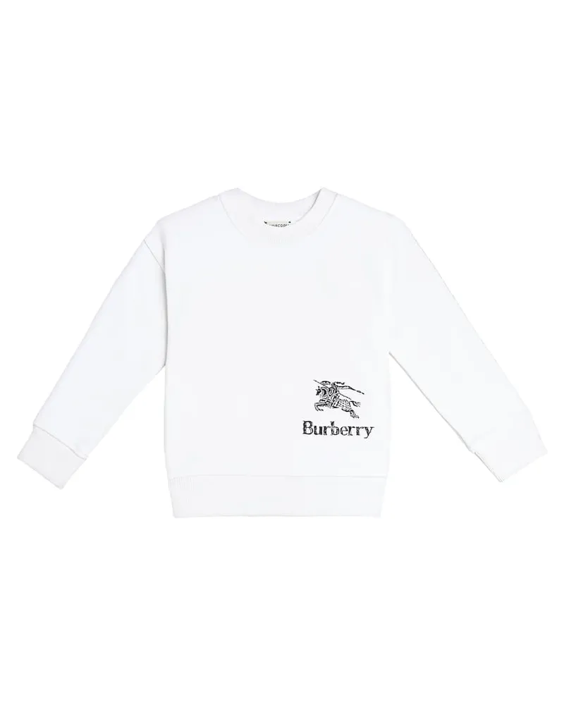 Burberry Sweatshirt EKD aus Baumwoll-Jersey Weiß
