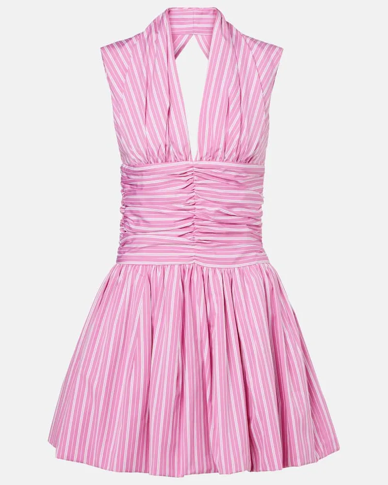 Patou Minikleid Bloomer aus Baumwolle Rosa