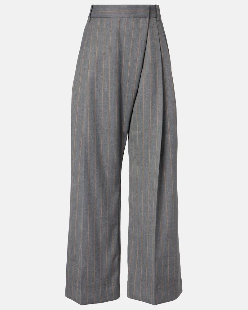 Ganni Weite Hose Grau