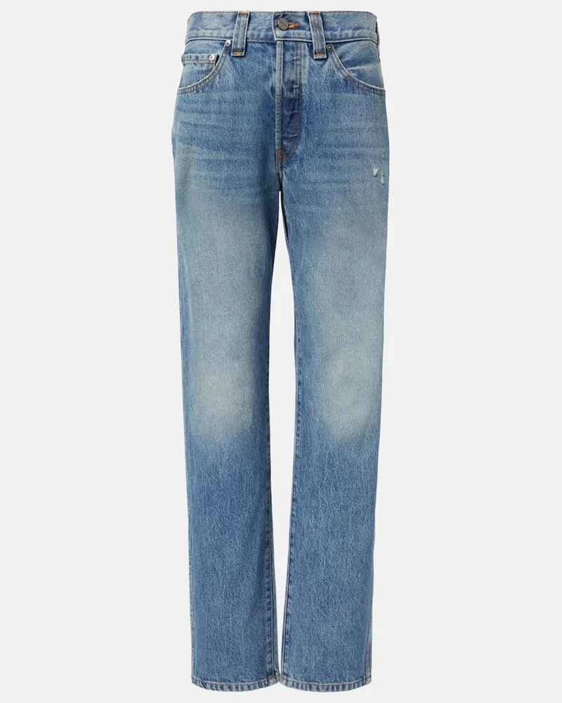 KHAITE Straight Jeans Callum Blau