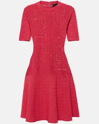 Givenchy Minikleid 4G aus Jacquard Pink