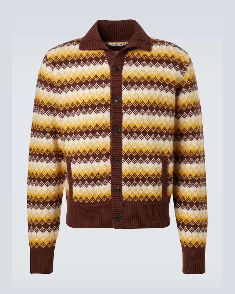 AURALEE Cardigan aus Kaschmir und Wolle Multicolor