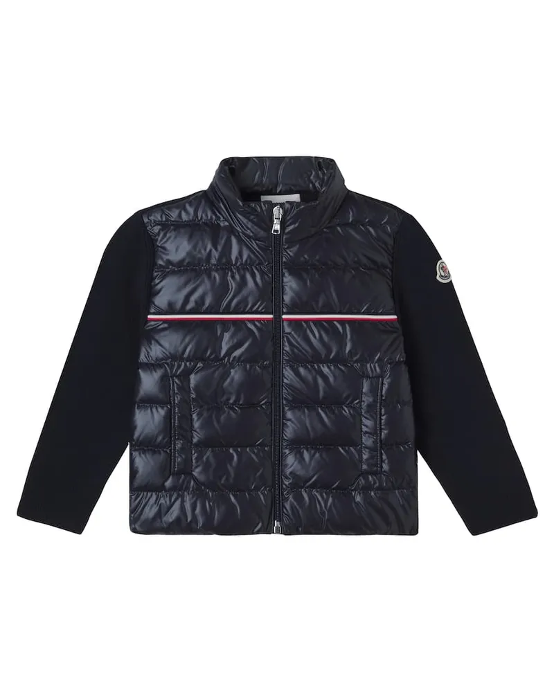 Moncler Daunenjacke aus Baumwolle Blau