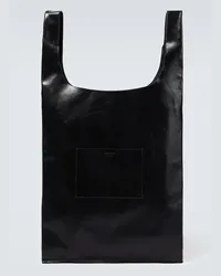 Jil Sander Tote aus Leder Schwarz