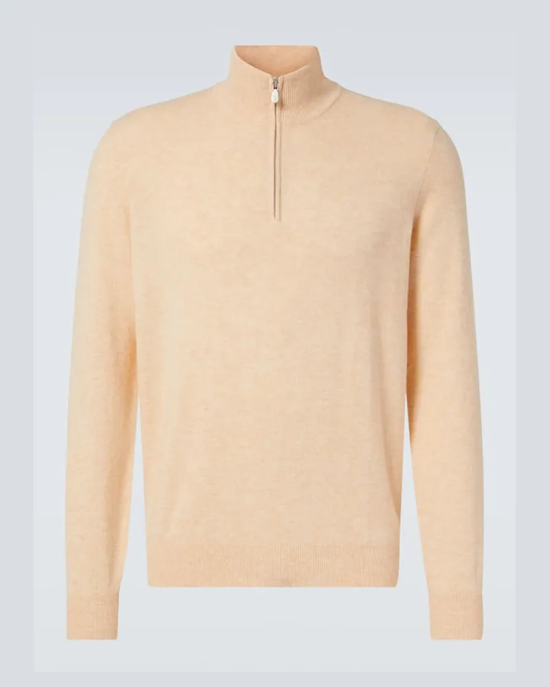 Brunello Cucinelli Pullover aus Baumwolle Beige