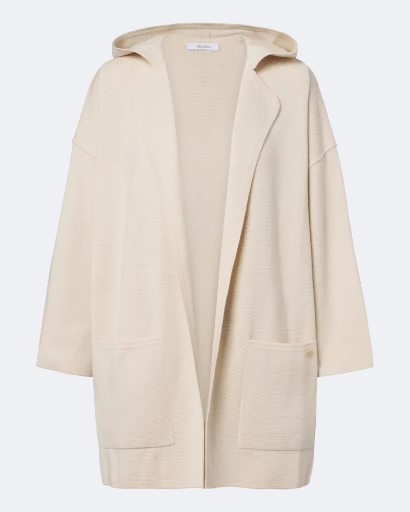 Max Mara Cardigan aus Wolle und Kaschmir Beige