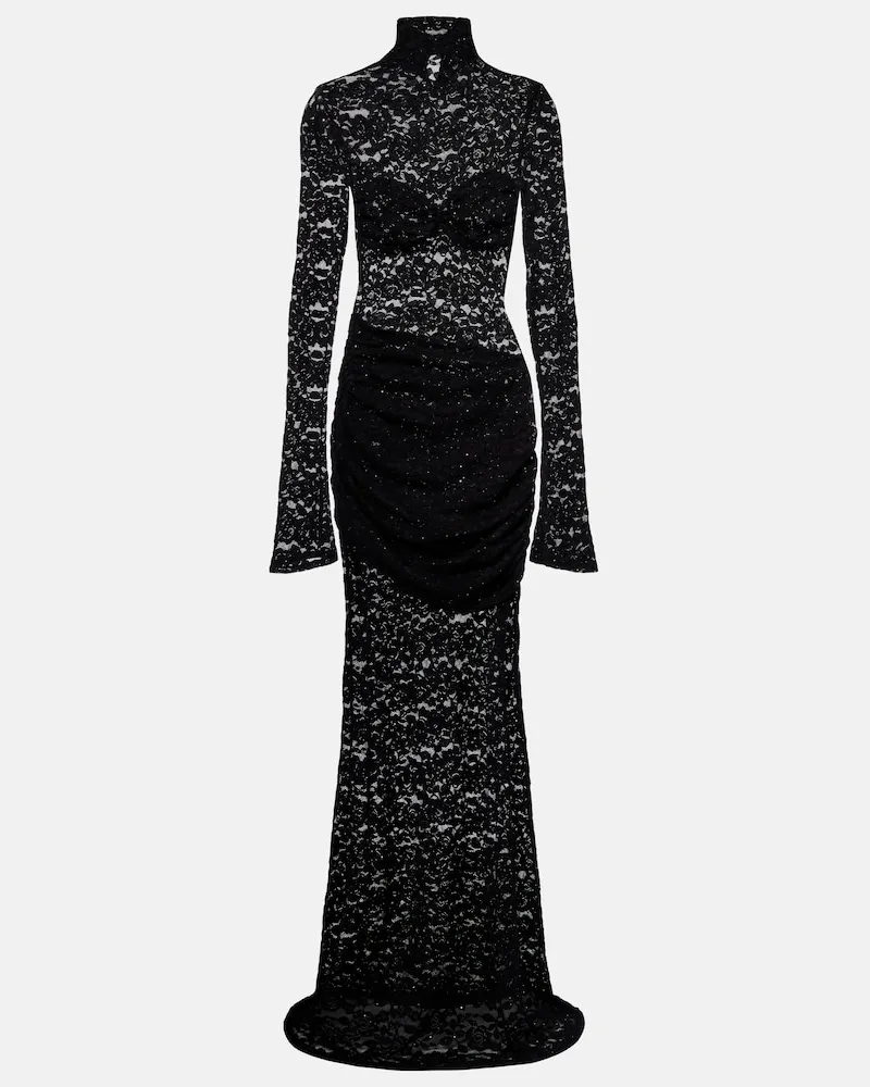 BANANHOT Maxikleid Francisca aus Spitze Schwarz