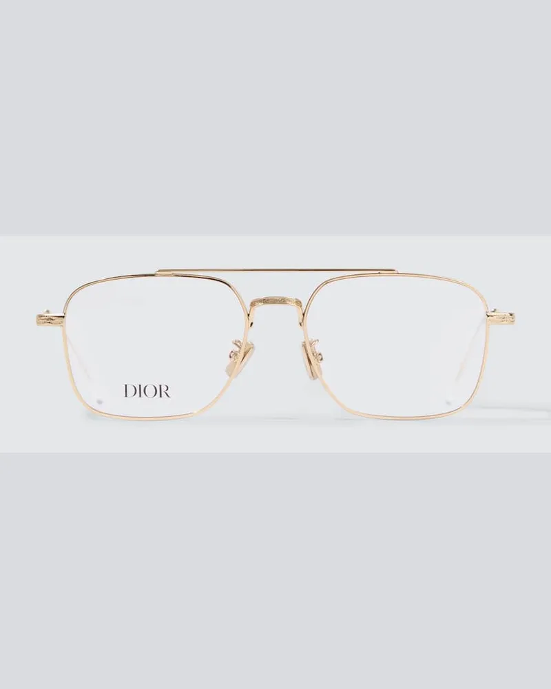 Dior Aviator-Brille DiorBotanica Gold