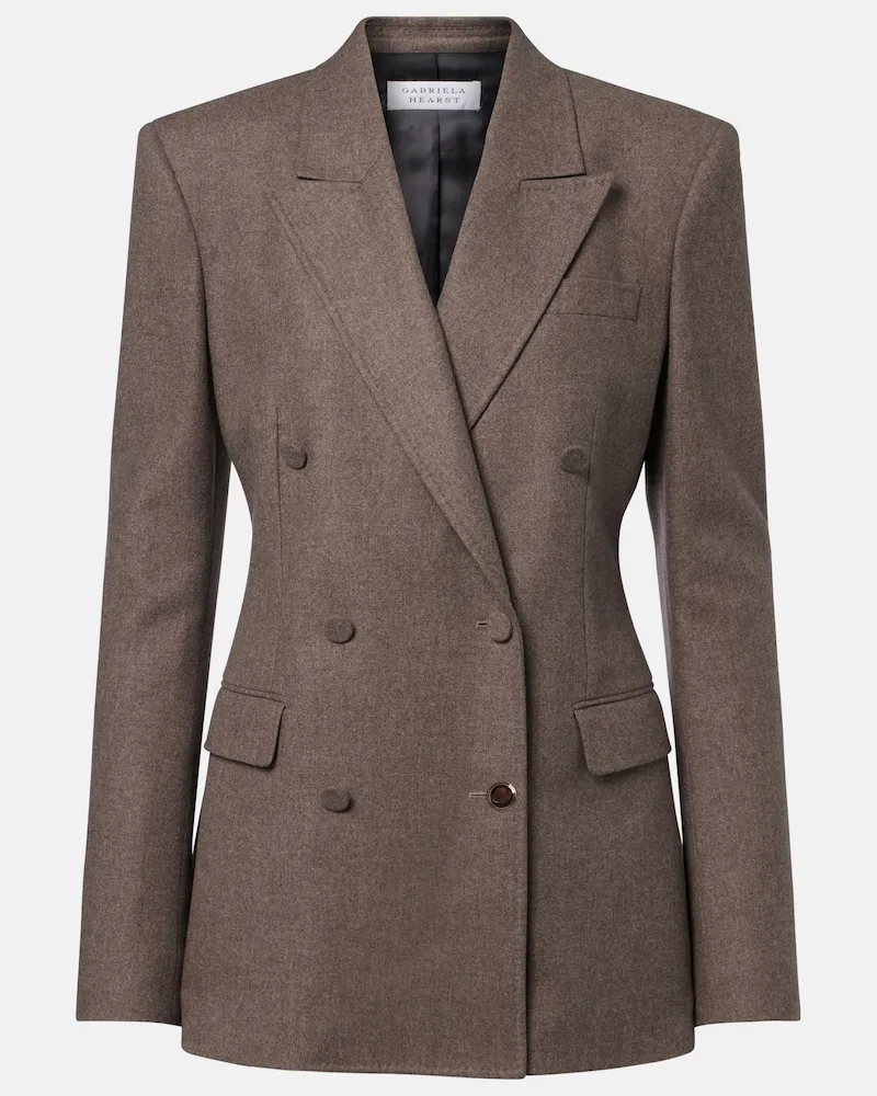 Gabriela Hearst Blazer Gavin aus Wolle Braun