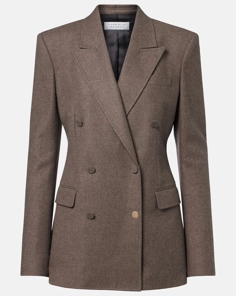 Gabriela Hearst Blazer Gavin aus Wolle Braun