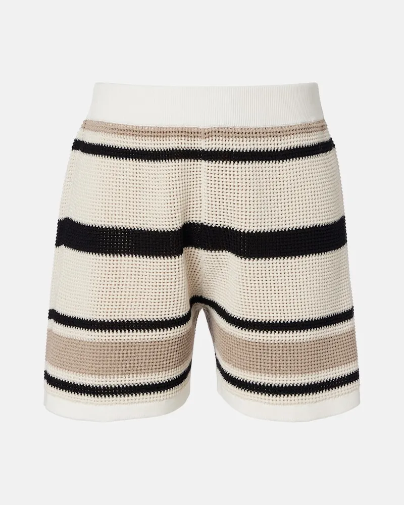 Brunello Cucinelli Shorts aus Baumwolle Multicolor