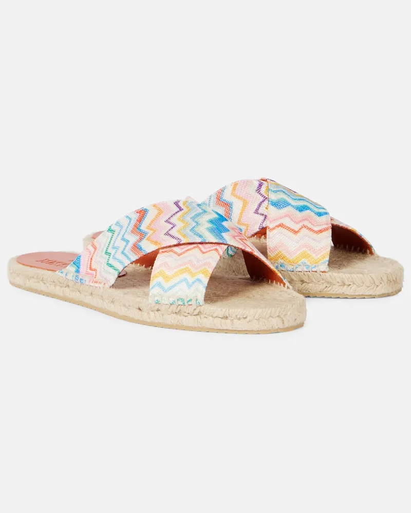 Missoni Espadrille-Sandalen Harlow aus Häkelstrick Multicolor