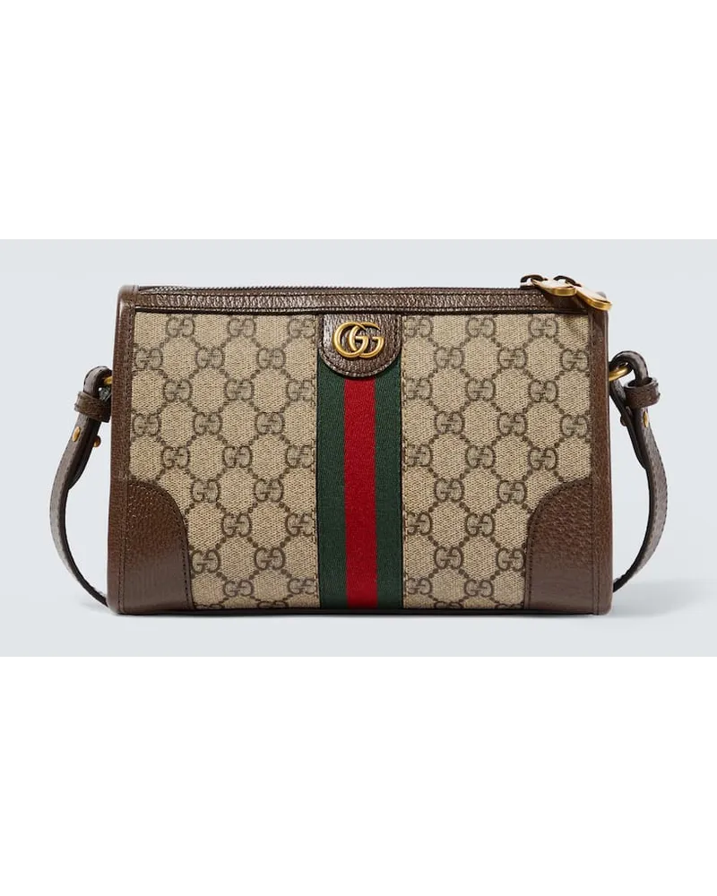 Gucci Messenger Bag Ophidia GG aus Canvas Braun