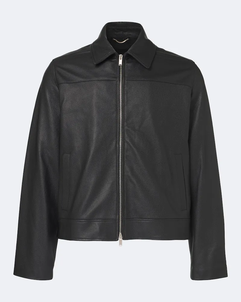 LARDINI Lederjacke Schwarz