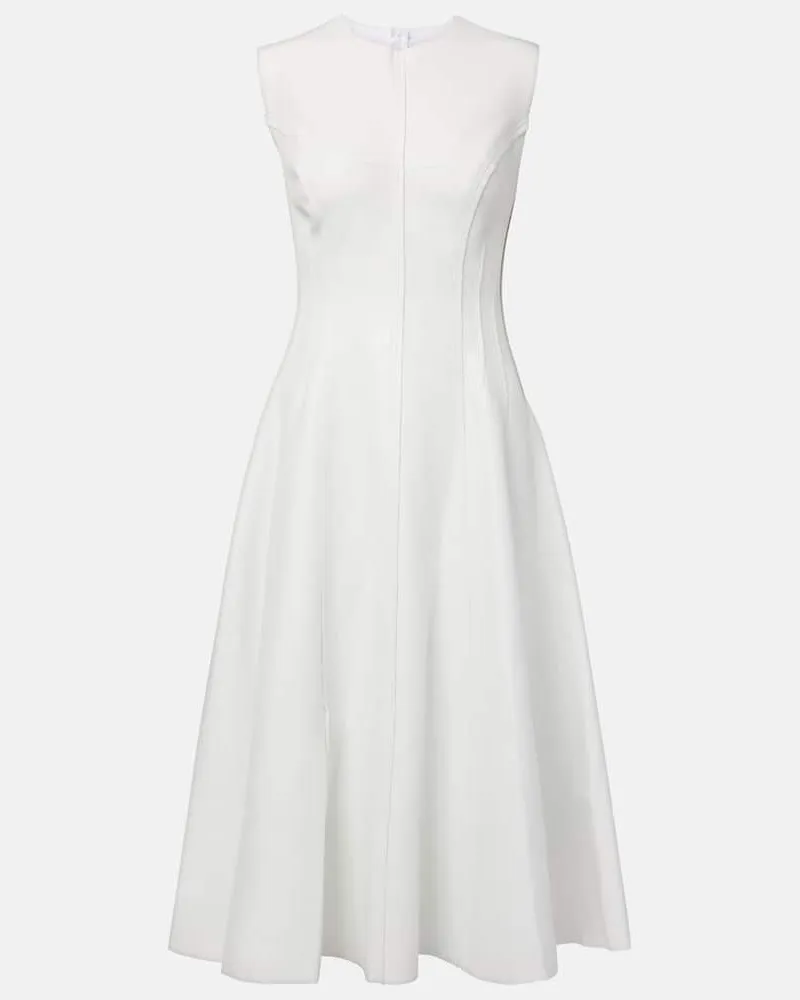 Norma Kamali Midikleid Grace Weiß
