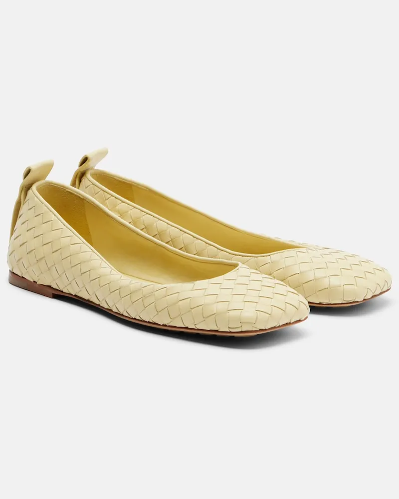 Bottega Veneta Ballerinas Charlotte aus Leder Gelb