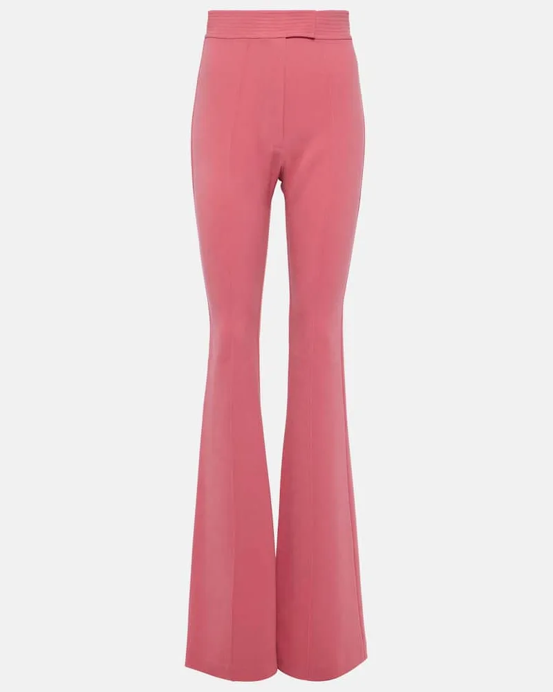 Alex Perry High-Rise-Schlaghose Rosa