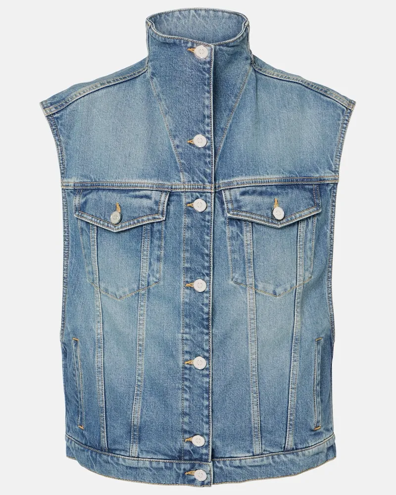 Alaïa Alaïa Jeansweste Blau