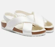X Danielle Frankel Sandalen Tulum aus Satin