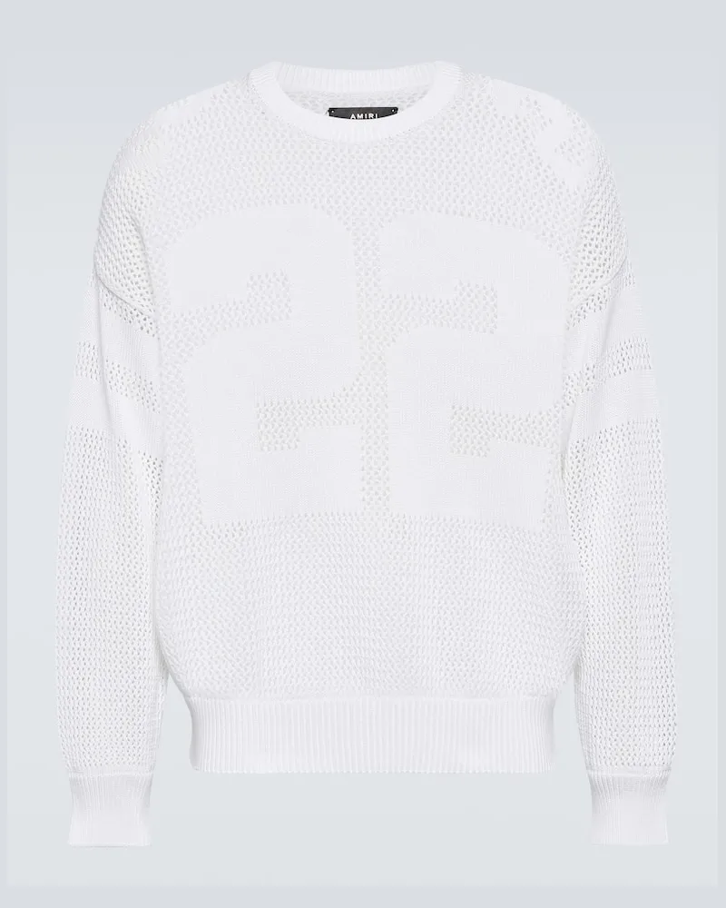 Amiri Pullover aus Baumwolle Weiß