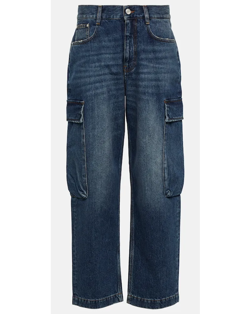 Stella McCartney High-Rise Jeans Blau