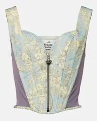 Vivienne Westwood Top Classic aus Toile de Jouy Blau